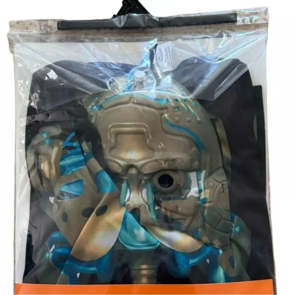 HYDE & EEK kids Robot Skeleton Jumpsuit and half mask size large